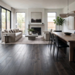 Parquet chêne foncé - 18 x 150 mm - Vésuve